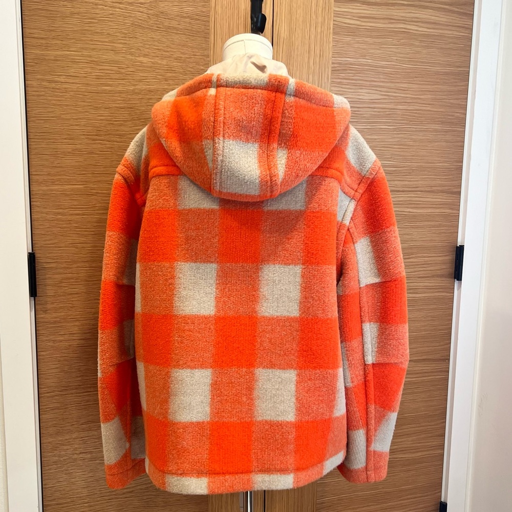 Isabel Marant | Kurt Gingham Check Hooded Jacket | Orange | Mens | Small - Picture 3 of 16